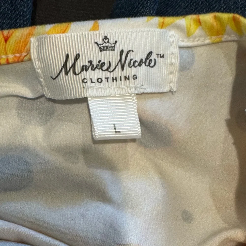 Sunflower Kids Overalls with Denim Bottoms Sz L 4T